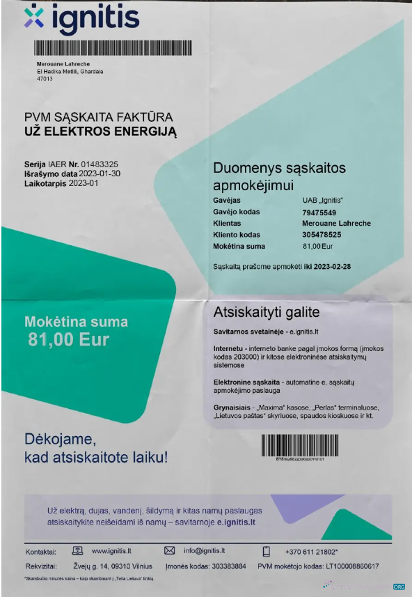 Realistische Herunterladen Herunterladen LITVA IGNITIS Nebenkostenabrechnung Word und PDF Vorlage PDF Vorlage PDF Vorlage