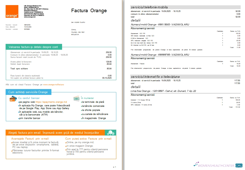 Herunterladen Herunterladen Moldawien Orange Nebenkostenabrechnung Version 2 Scr vorlage