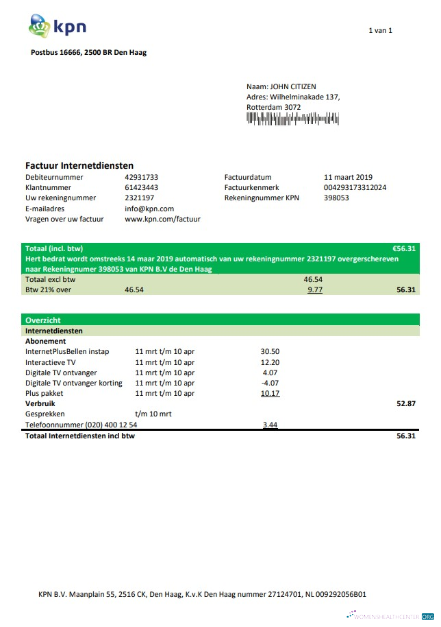 Editierbare Herunterladen Herunterladen Niederlande KPN Nebenkostenabrechnung Vorlage in Word und PDF Format PDF Vorlage PDF Vorlage