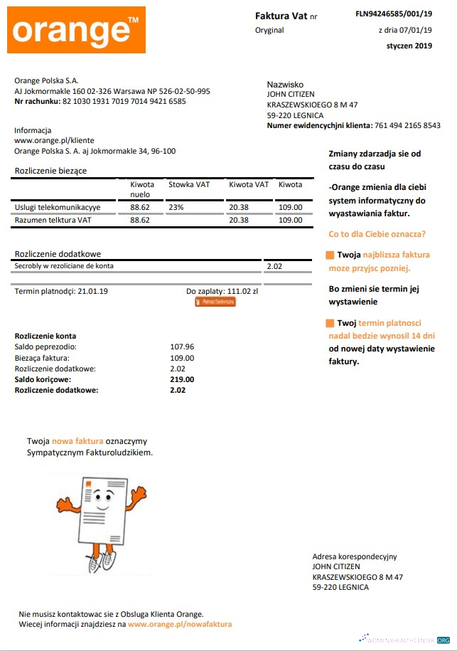 Realistische Herunterladen Herunterladen Polen Orange Nebenkostenabrechnung Vorlage in Word und PDF Format PDF Vorlage PDF Vorlage