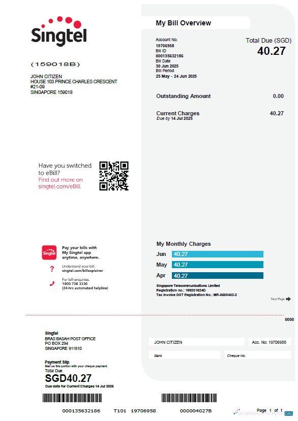Editierbare Herunterladen Herunterladen Singapur Singtel Nebenkostenabrechnung Vorlage in Word und PDF Formats PDF Vorlage PDF Vorlage