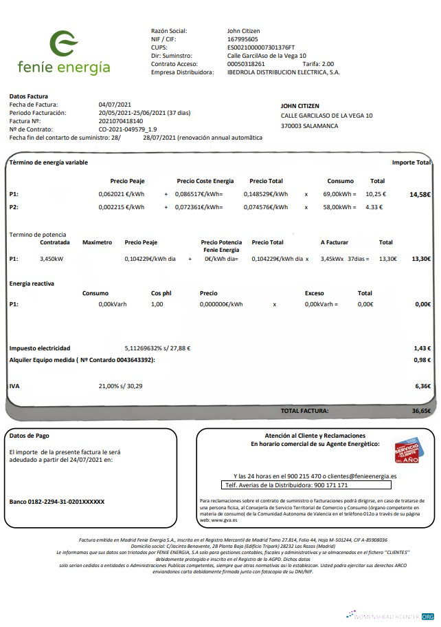 Premium Herunterladen Herunterladen Spanien Feníe Energía Nebenkostenabrechnung Vorlage in Word und PDF Format PDF Vorlage PDF Vorlage
