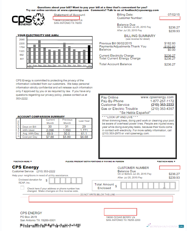 Professionelle Herunterladen Herunterladen USA CPS ENERGY Nebenkostenabrechnung Word und PDF Vorlage PDF Vorlage PDF Vorlage