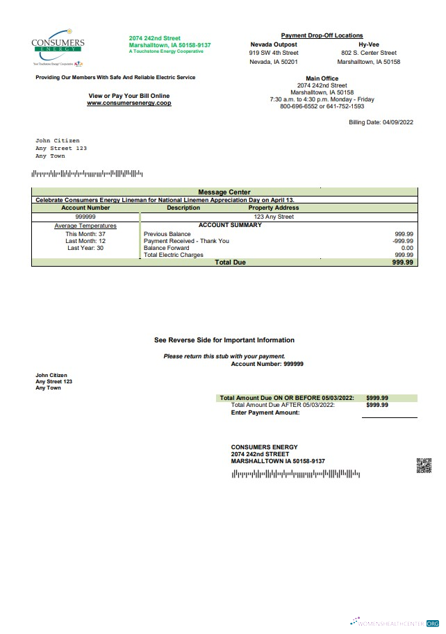 Hochwertige Herunterladen Herunterladen USA Consumers Energy Nebenkostenabrechnung Vorlage in Word und PDF Format PDF Vorlage PDF Vorlage