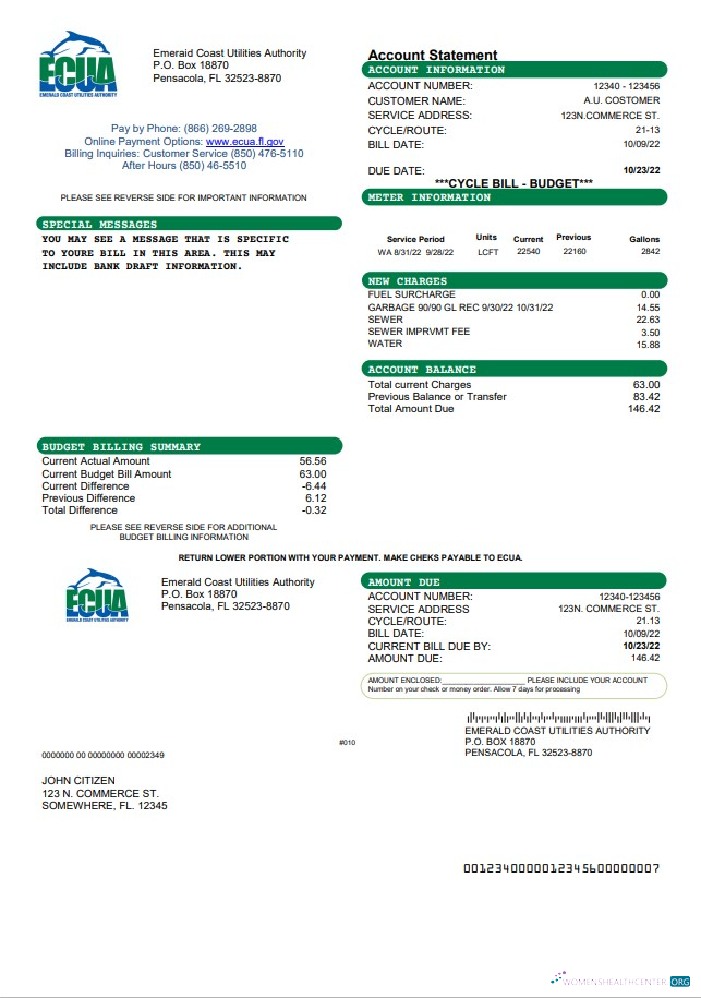 Editierbare Herunterladen Herunterladen USA ECUA Nebenkostenabrechnung Vorlage in Word und PDF Format PDF Vorlage PDF Vorlage
