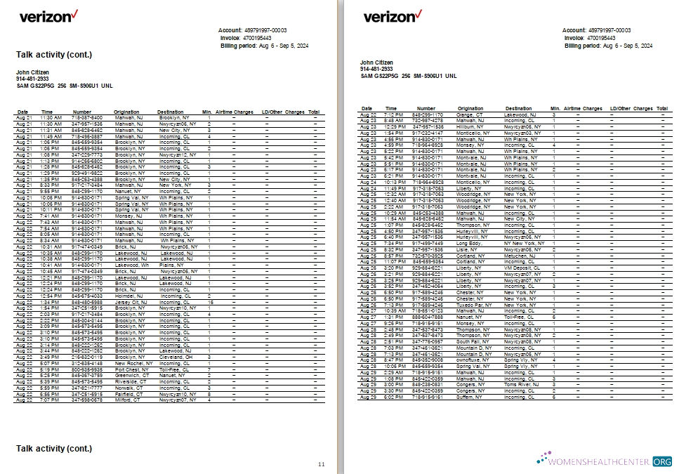 Herunterladen Herunterladen USA Neu Jersey Verizon Utility 11 12 Scr muster
