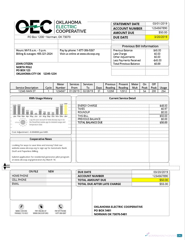 Professionelle Herunterladen Herunterladen USA OEC Strom Nebenkostenabrechnung Vorlage in Word und PDF Format PDF Vorlage PDF Vorlage