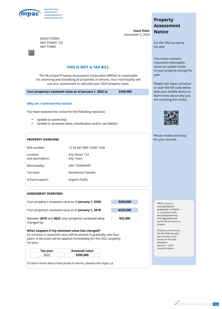 Professionelle Herunterladen Herunterladen USA Ontario MPAC Nebenkostenabrechnung, PDF und Word Herunterladen Vorlage PDF Vorlage PDF Vorlage