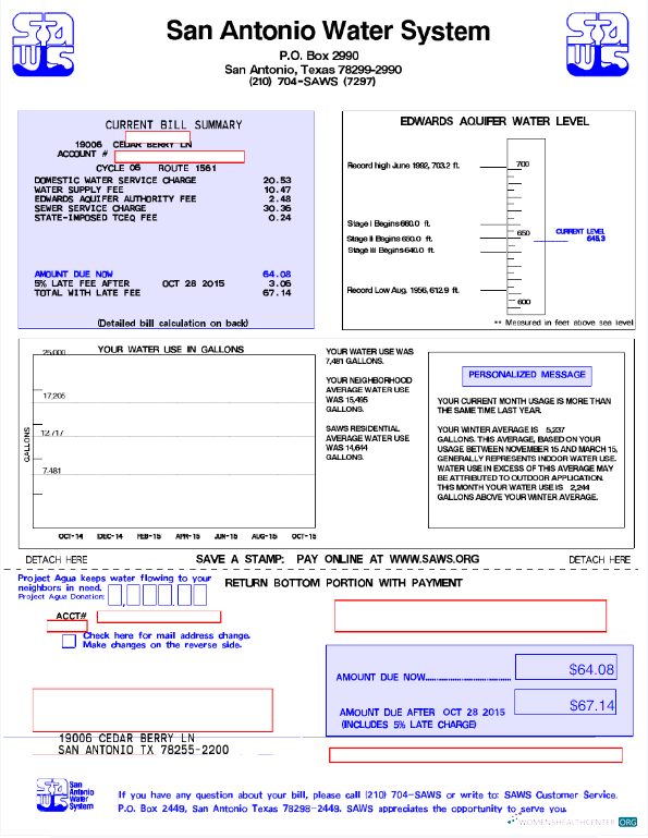 Premium Herunterladen Herunterladen USA SAN ANTONIO Wasser SYSTEM Nebenkostenabrechnung Word und PDF Vorlage PDF Vorlage PDF Vorlage