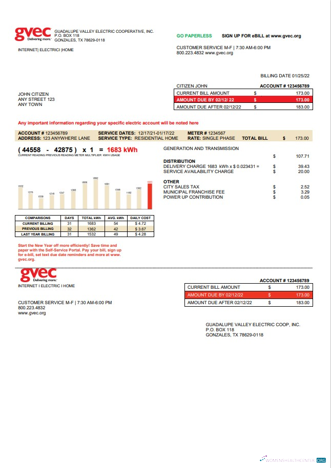 Professionelle Herunterladen Herunterladen USA Texas GVEC Nebenkostenabrechnung Vorlage in Word und PDF Format PDF Vorlage PDF Vorlage