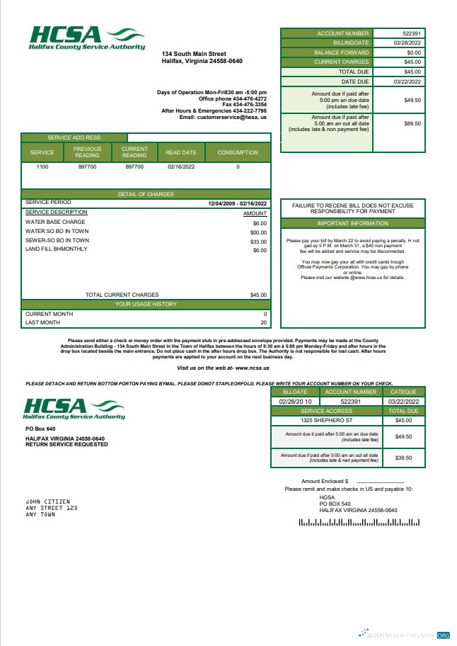 Hochwertige Herunterladen Herunterladen USA Virginia HCSA Nebenkostenabrechnung Vorlage in Word und PDF Format PDF Vorlage PDF Vorlage